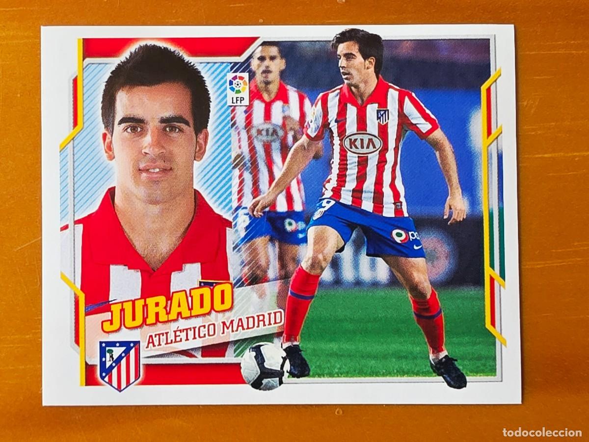 Cromos de f&uacute;tbol: 11 Jurado, Atl&eacute;tico de Madrid, Panini Ediciones Liga Este 2010 2011 10 11