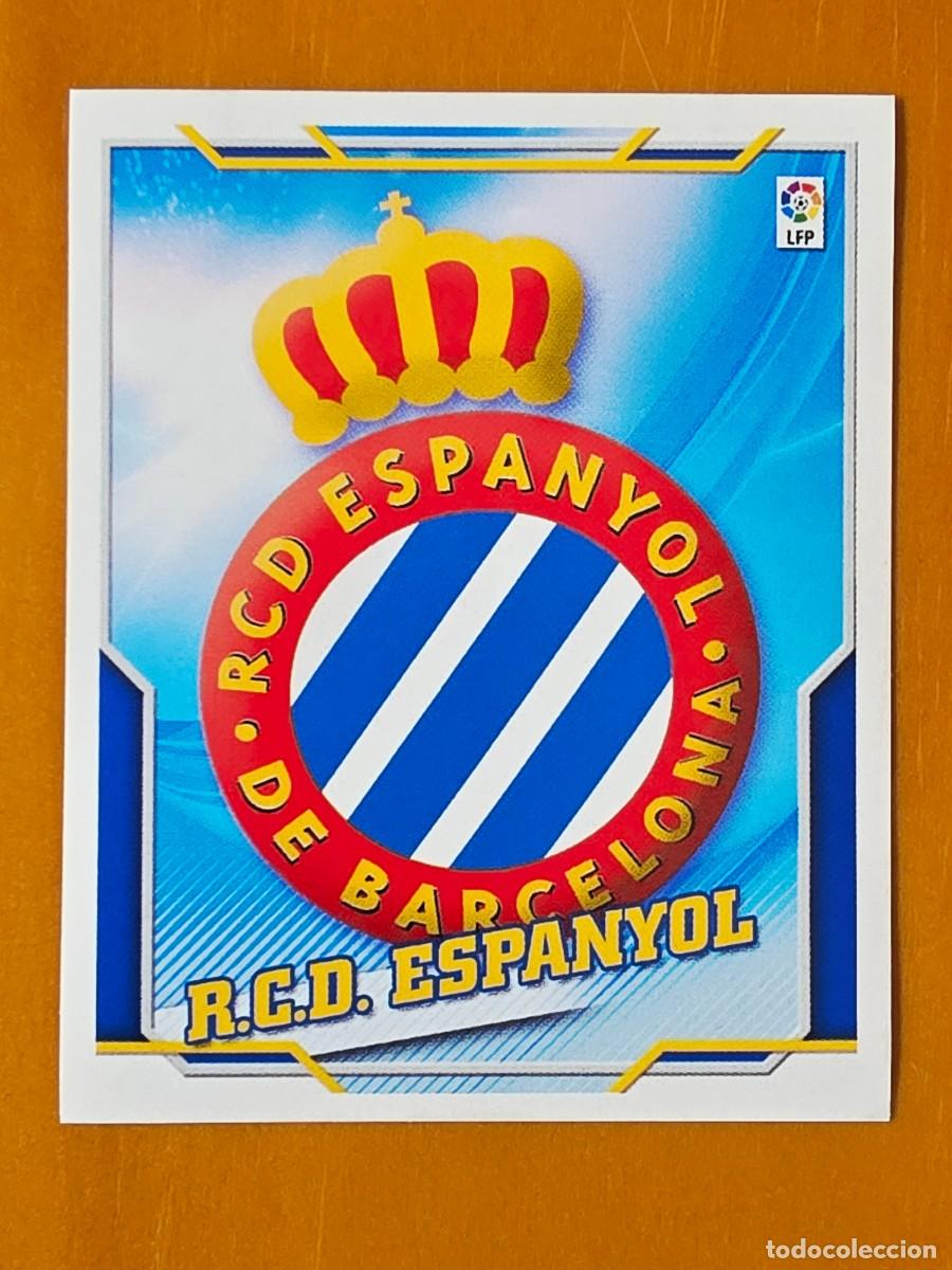 Cromos de f&uacute;tbol: Escudo RCD Espanyol, Panini Ediciones Liga Este 2010 2011 10 11