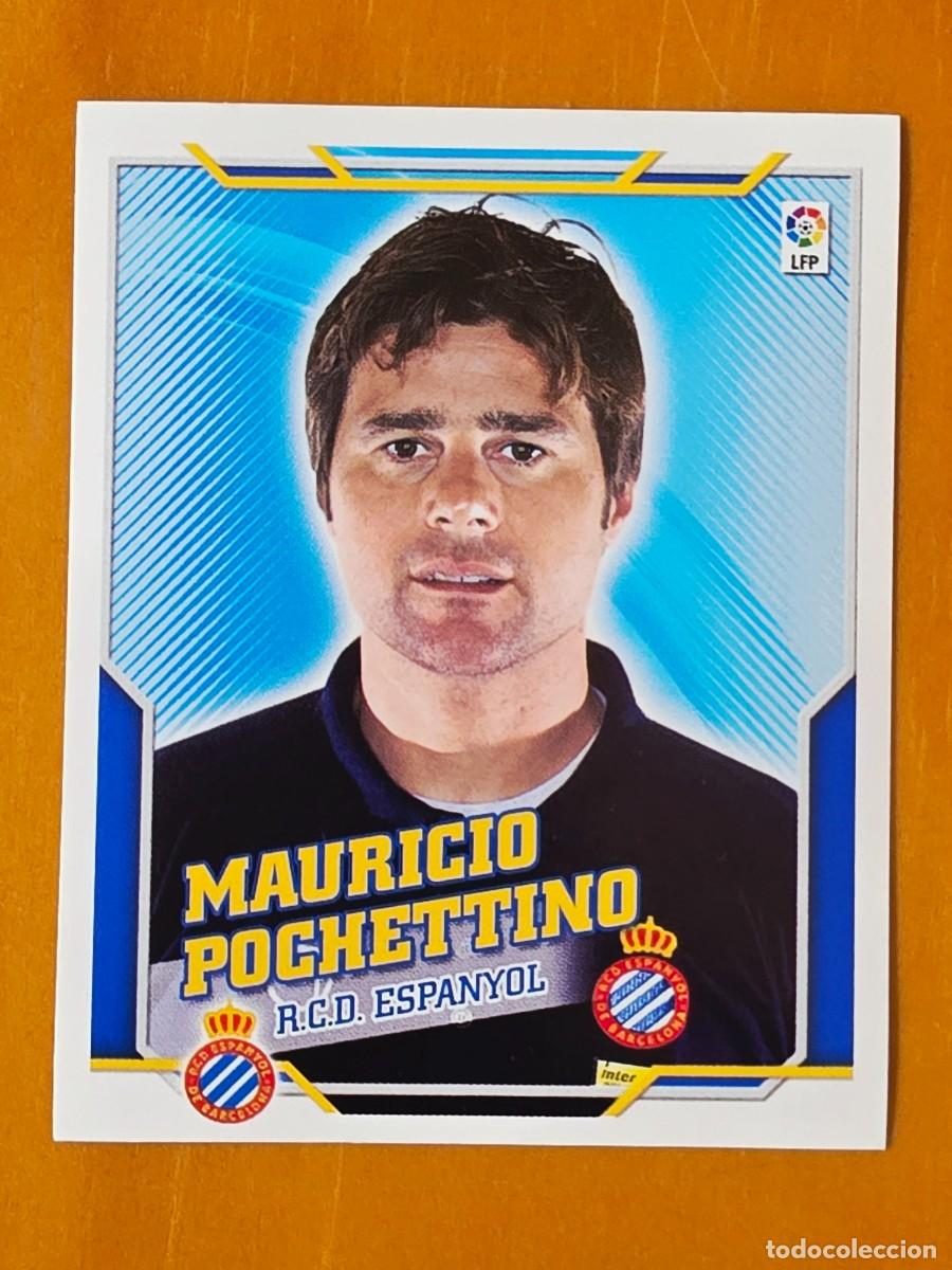 Cromos de f&uacute;tbol: Entrenador Mauricio Pochettino, RCD Espanyol, Panini Ediciones Liga Este 2010 2011 10 11