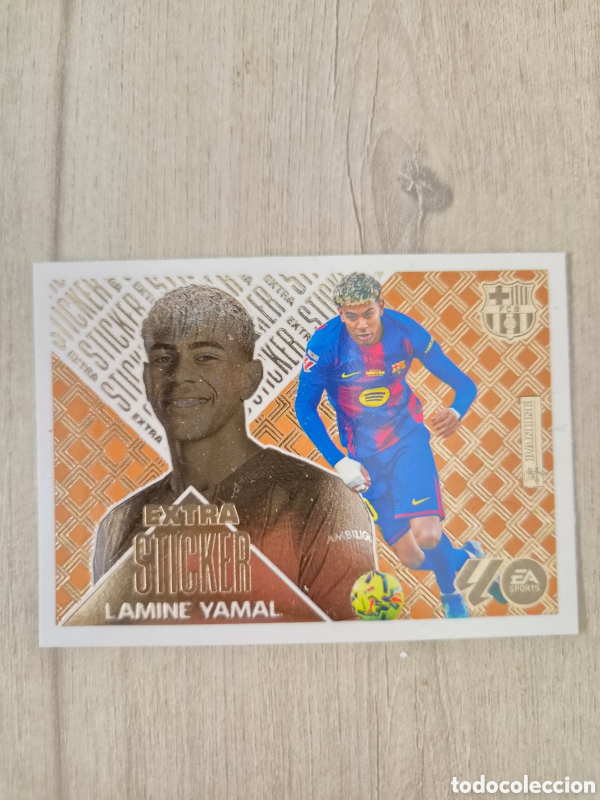 Cromos de f&uacute;tbol: Lamine Yamal Extra Sticket Bronce Liga Este 26/27