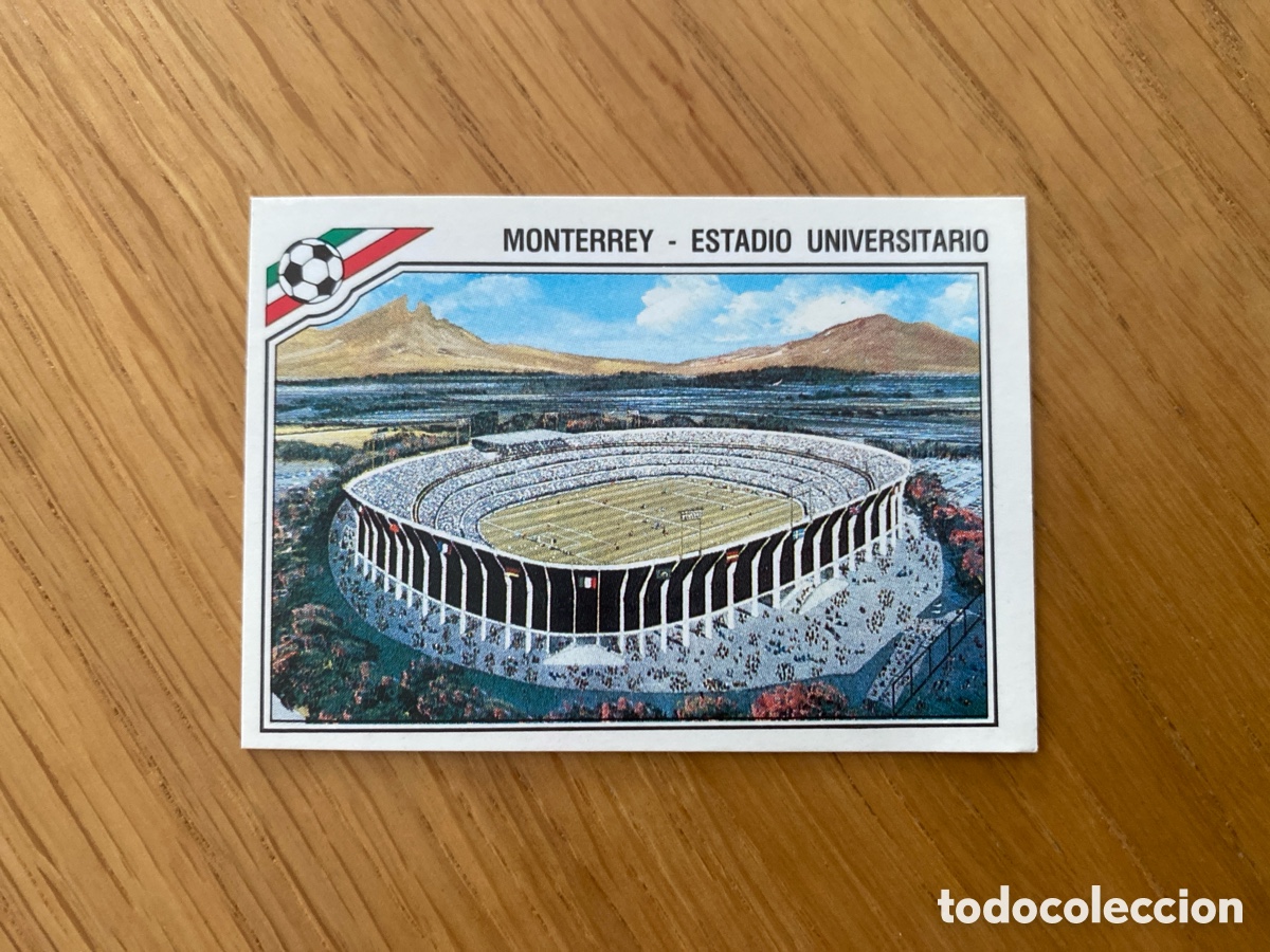 Cromos de f&uacute;tbol: Cromo panini mundial Mexico 86 n&uacute;mero 27 Monterrey Estadio - Sticker album world cup 1986