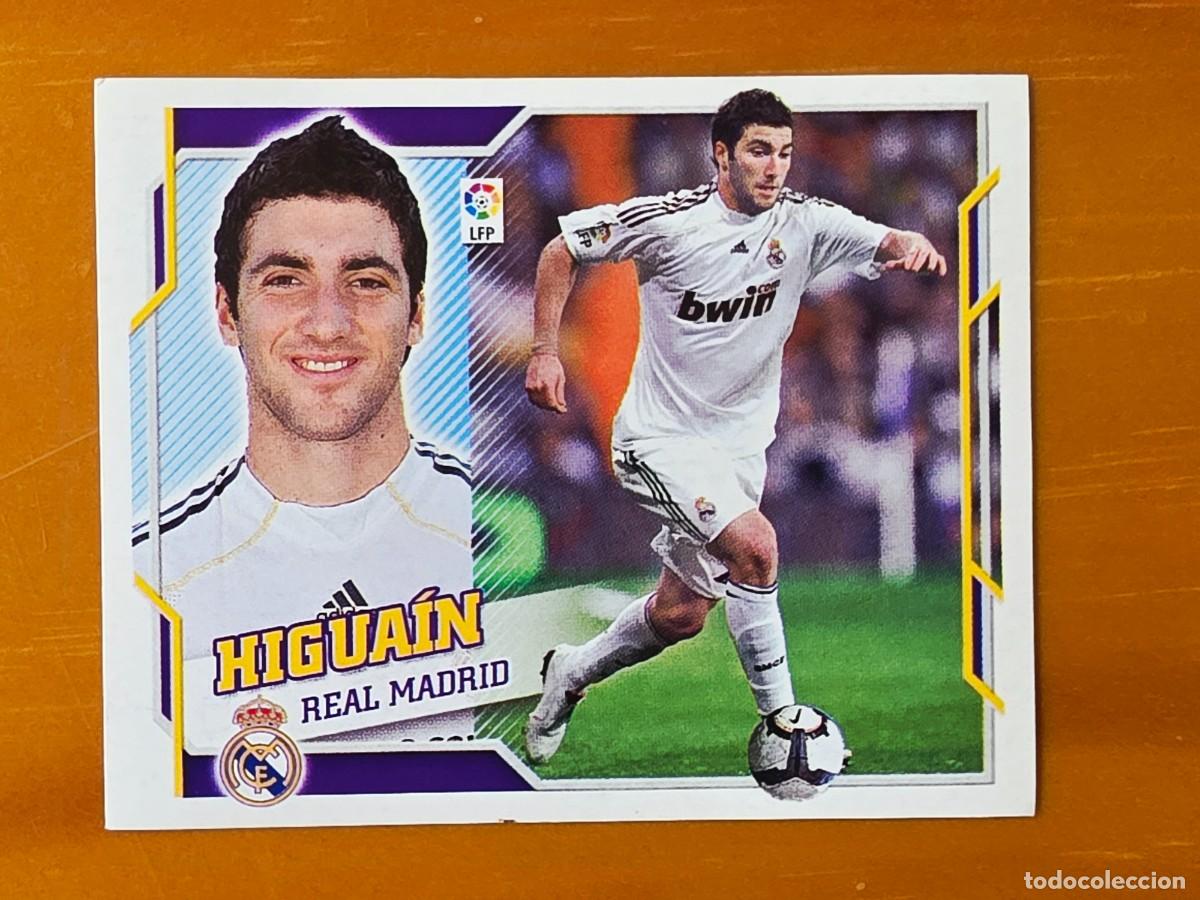 Cromos de f&uacute;tbol: 16 Gonzalo Higua&iacute;n, Real Madrid, Panini Ediciones Liga Este 2010 2011 10 11