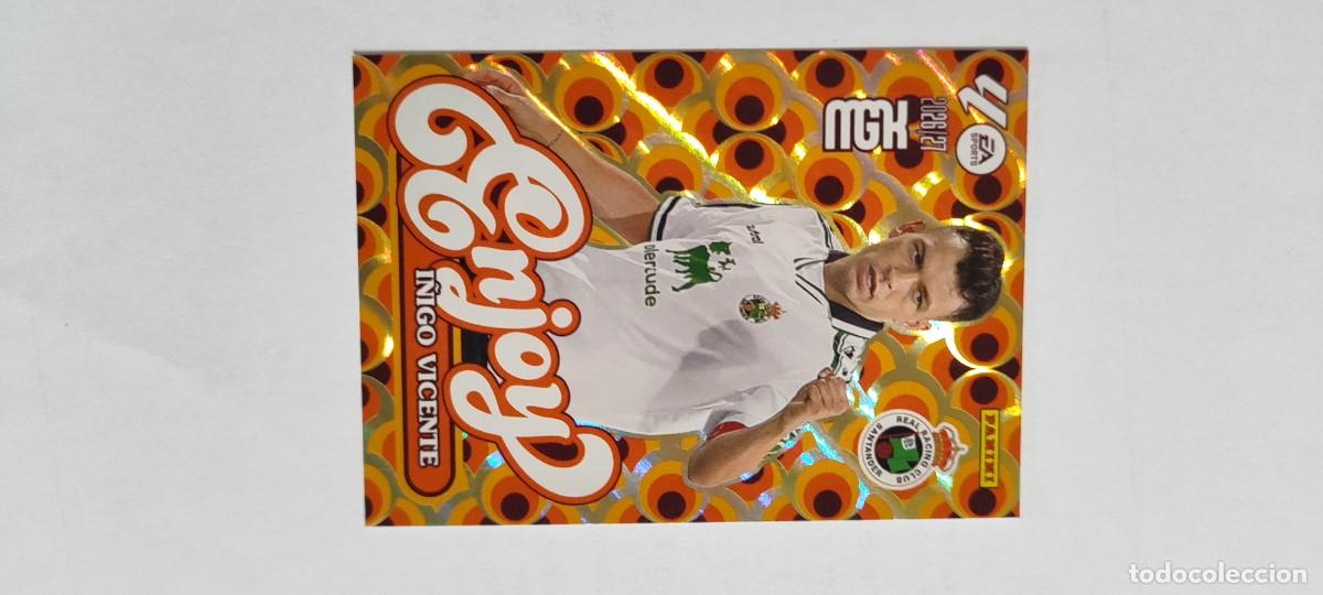 Cromos de f&uacute;tbol: MEGACARCKS 26/27 CARD ENJOY I&Ntilde;IGO VICENTE RACING # 383 PANINI