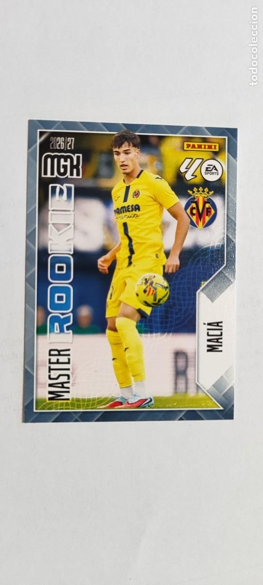 Cromos de f&uacute;tbol: MEGACARCKS 26/27 CARD MASTER ROOKIE MACIA VILLARREAL # 417 PANINI
