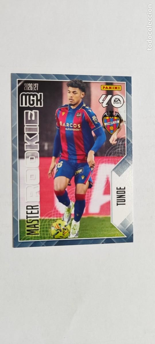 Cromos de f&uacute;tbol: MEGACARCKS 26/27 CARD MASTER ROOKIE TUNDE LEVANTE # 421 PANINI