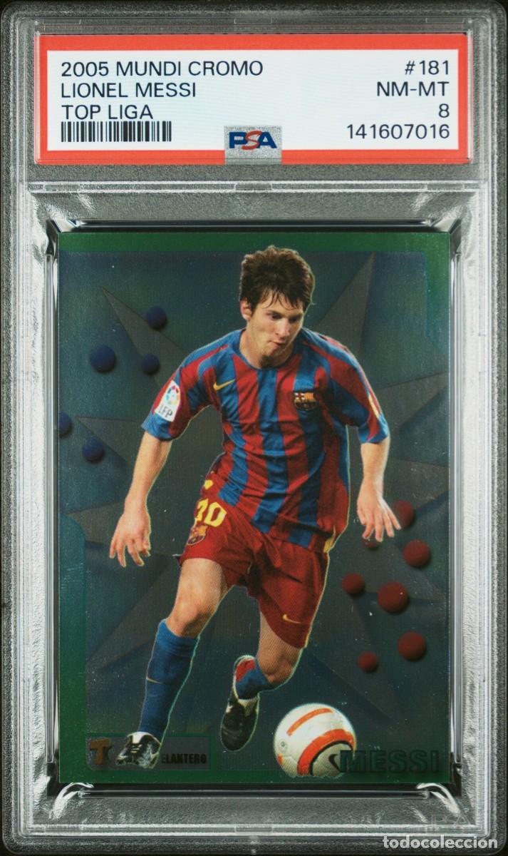 Fu&szlig;ball-Sticker: Messi #181 FC Barcelona Mundicromo Top Liga 2005 06 PSA 8