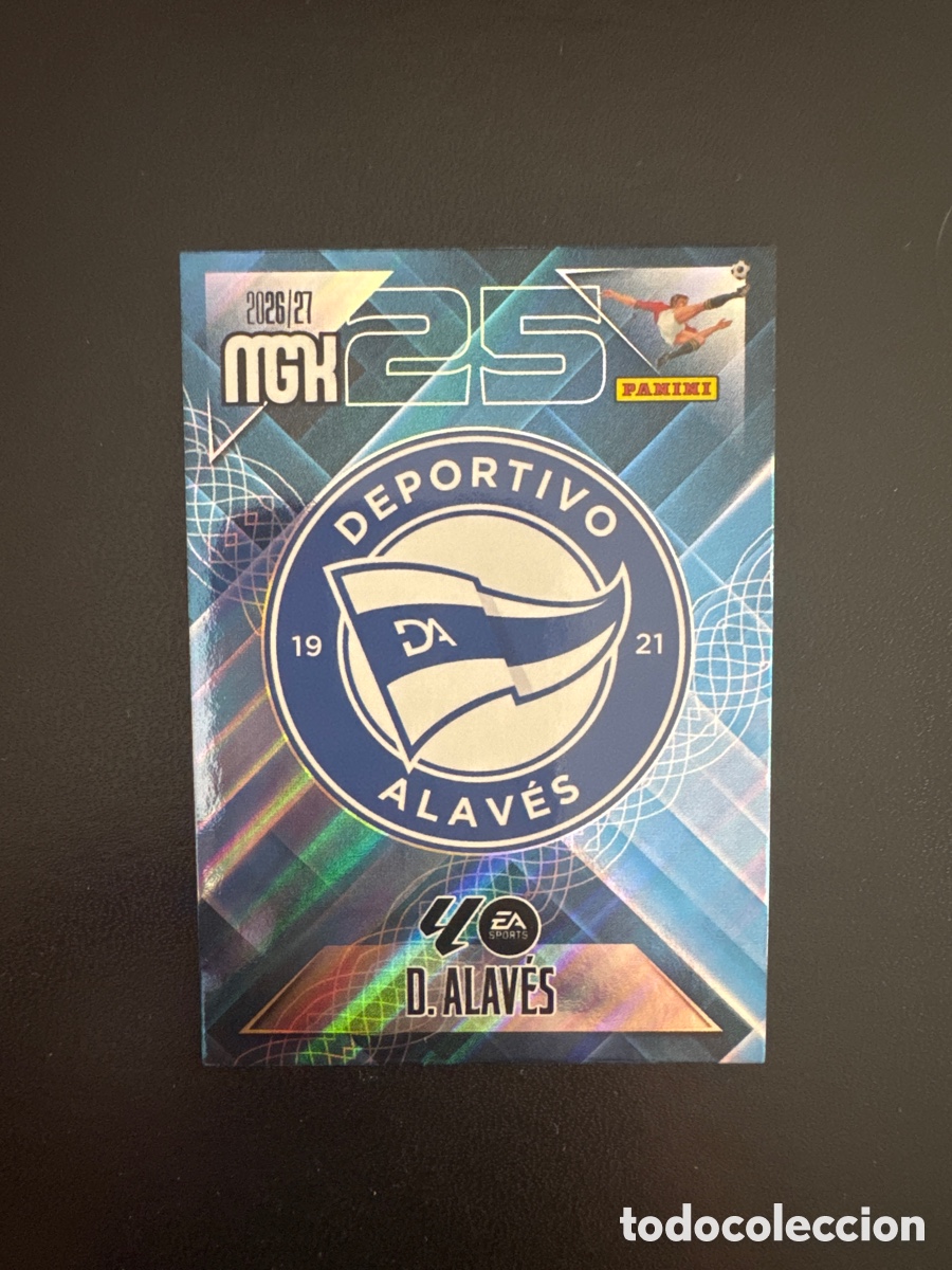Cromos de f&uacute;tbol: ESCUDO ALAV&Eacute;S NUMERO 19 MEGACRACKS 2026 2027