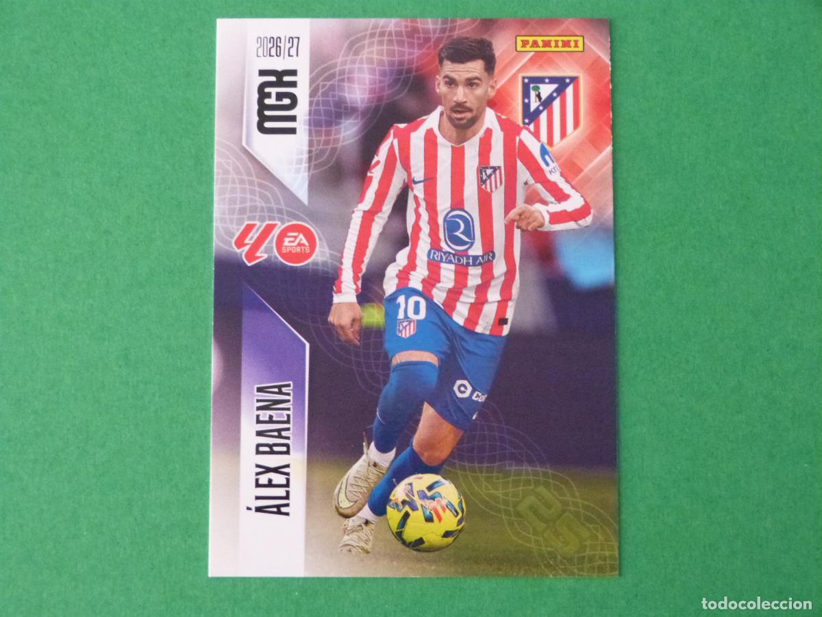 Cromos de f&uacute;tbol: TRADING CARD FUTBOL ALEX BAENA ATLETICO DE MADRID N&ordm; 67 LIGA MEGACRACKS 2026-2027/26-27 PANINI