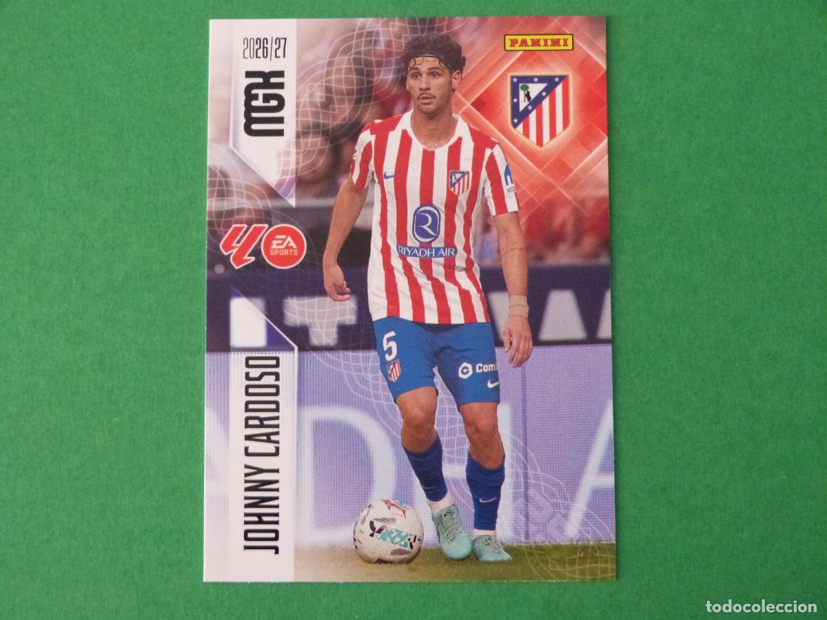 Cromos de f&uacute;tbol: TRADING CARD FUTBOL JOHNNY CARDOSO ATLETICO DE MADRID N&ordm; 66 LIGA MEGACRACKS 2026-2027/26-27 PANINI