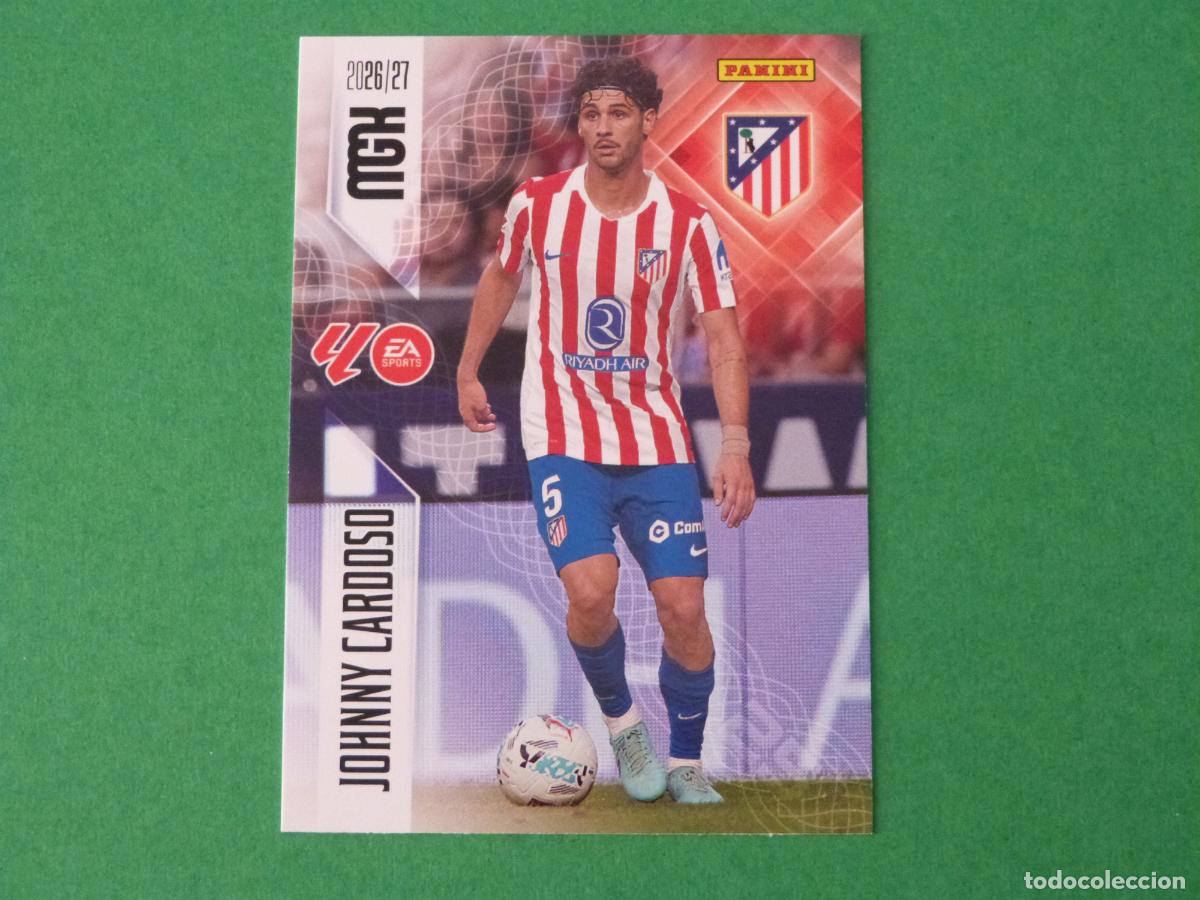 Cromos de f&uacute;tbol: TRADING CARD FUTBOL JOHNNY CARDOSO ATLETICO DE MADRID N&ordm; 66 LIGA MEGACRACKS 2026-2027/26-27 PANINI
