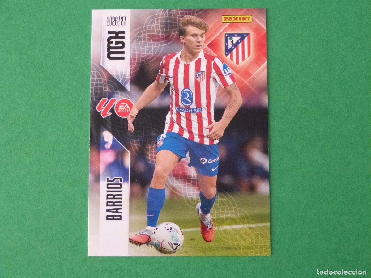 Cromos de f&uacute;tbol: TRADING CARD FUTBOL BARRIOS ATLETICO DE MADRID N&ordm; 65 LIGA MEGACRACKS 2026-2027/26-27 PANINI
