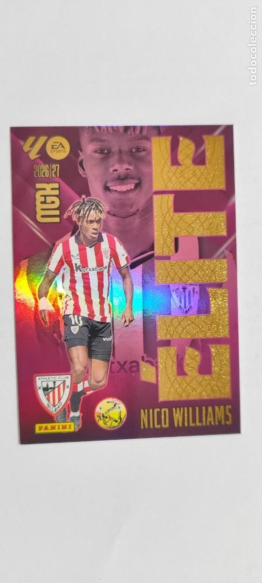 Cartes &agrave; collectionner de Football: MEGACARCKS 26/27 CARD ELITE NICO WILLIAMS ATHLETIC CLUB # 12 PANINI