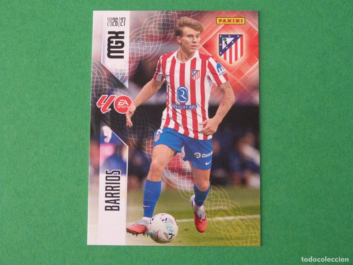 Cromos de f&uacute;tbol: TRADING CARD FUTBOL BARRIOS ATLETICO DE MADRID N&ordm; 65 LIGA MEGACRACKS 2026-2027/26-27 PANINI