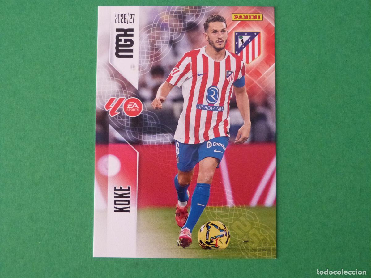 Cromos de f&uacute;tbol: TRADING CARD FUTBOL KOKE ATLETICO DE MADRID N&ordm; 64 LIGA MEGACRACKS 2026-2027/26-27 PANINI