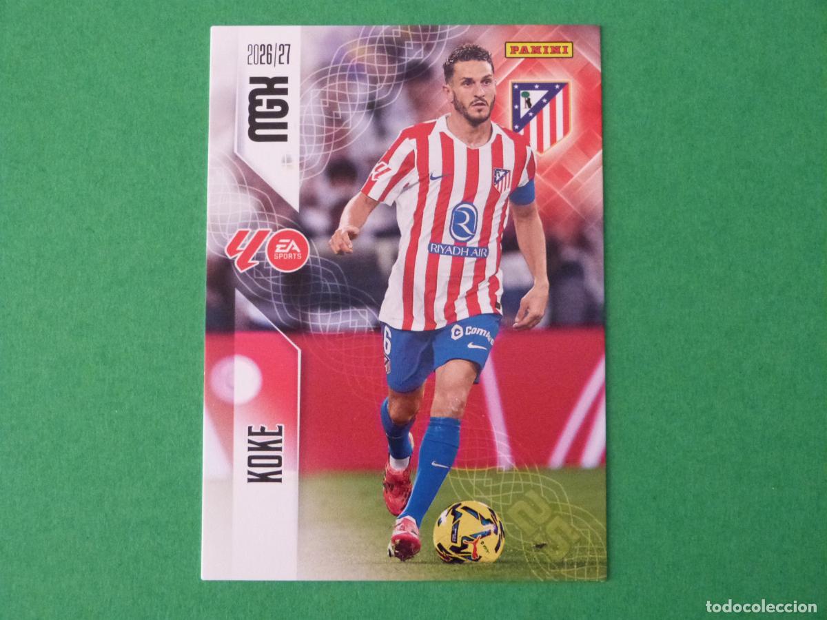 Cromos de f&uacute;tbol: TRADING CARD FUTBOL KOKE ATLETICO DE MADRID N&ordm; 64 LIGA MEGACRACKS 2026-2027/26-27 PANINI