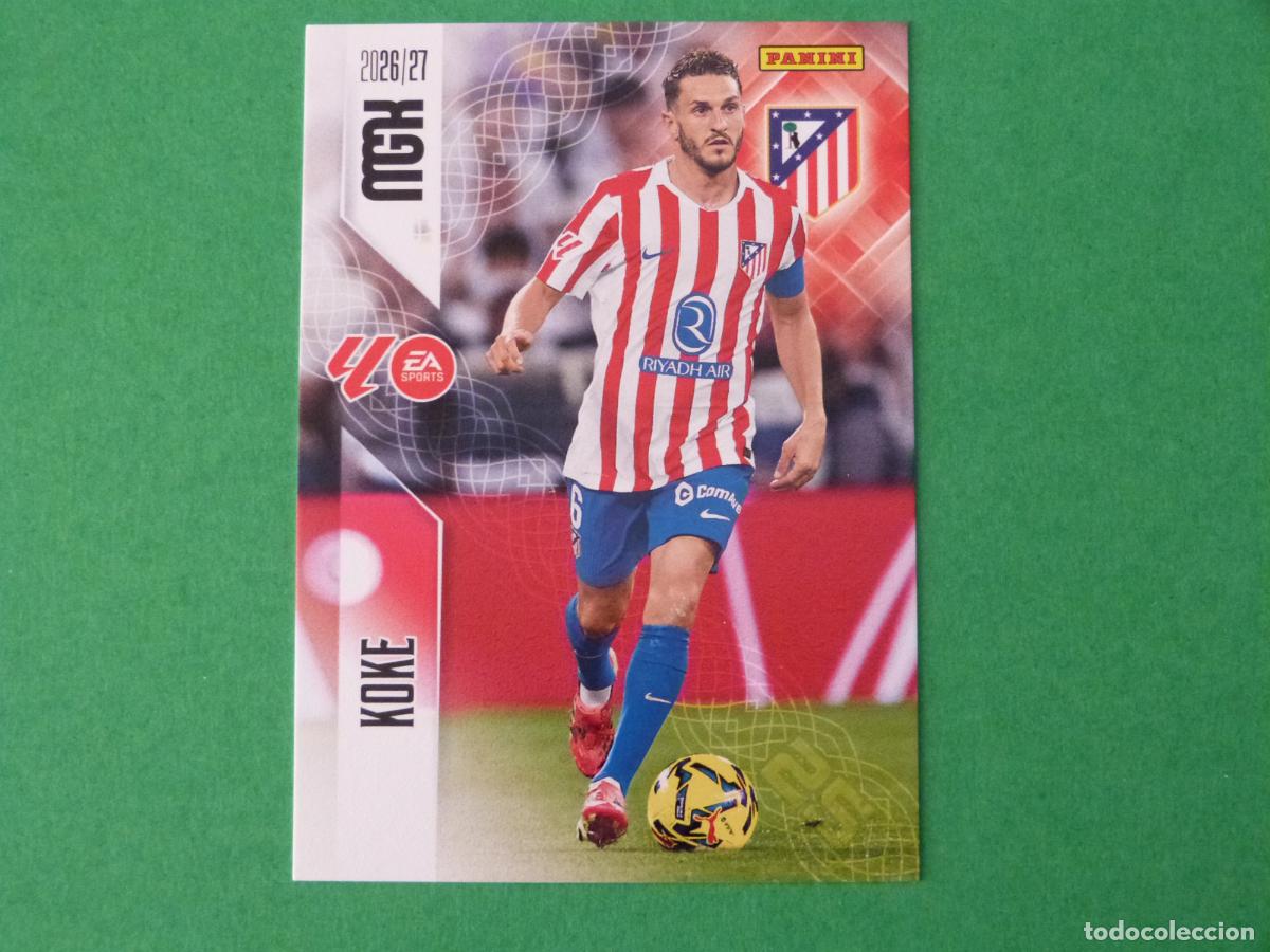 Cromos de f&uacute;tbol: TRADING CARD FUTBOL KOKE ATLETICO DE MADRID N&ordm; 64 LIGA MEGACRACKS 2026-2027/26-27 PANINI