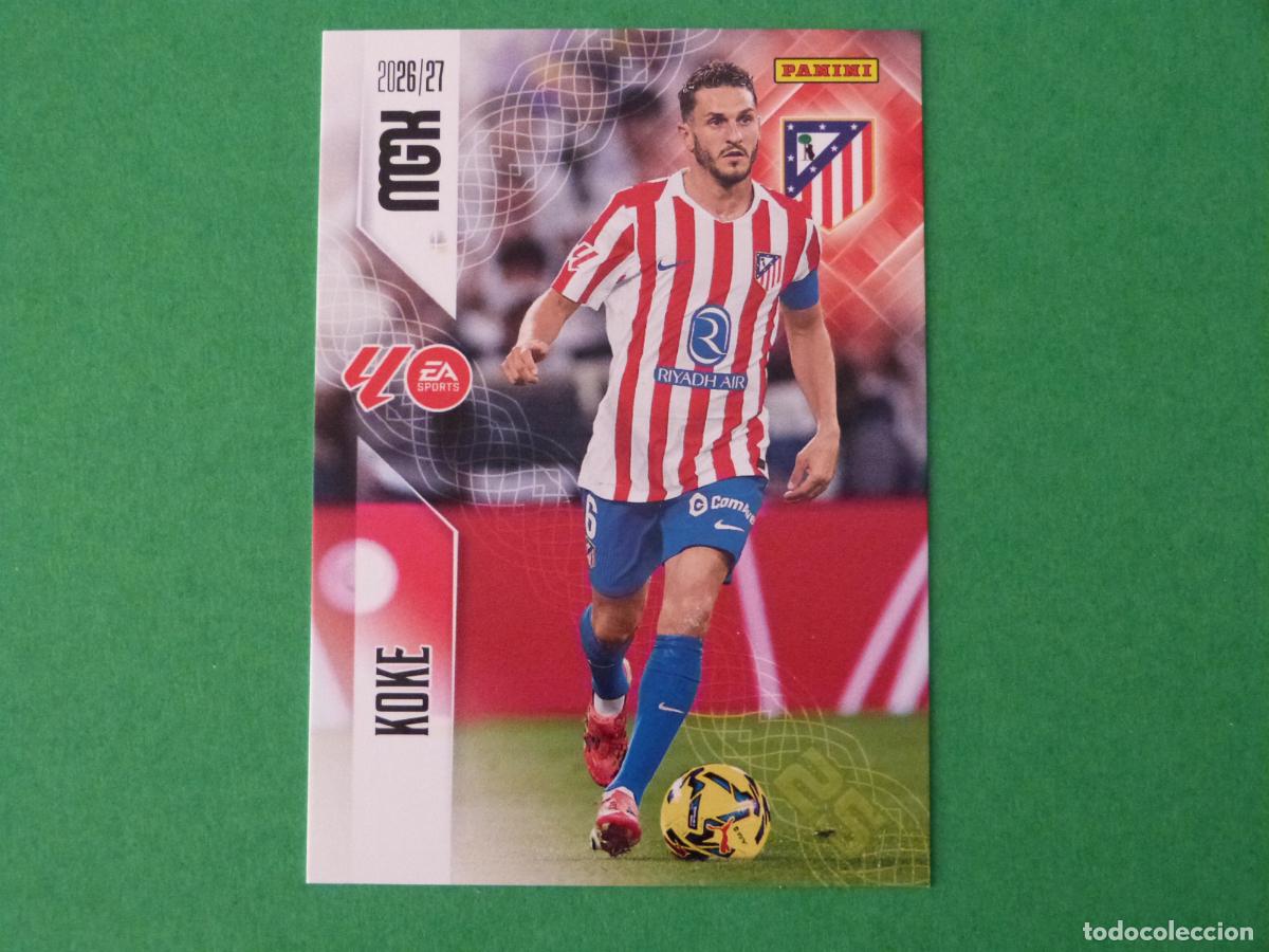 Cromos de f&uacute;tbol: TRADING CARD FUTBOL KOKE ATLETICO DE MADRID N&ordm; 64 LIGA MEGACRACKS 2026-2027/26-27 PANINI
