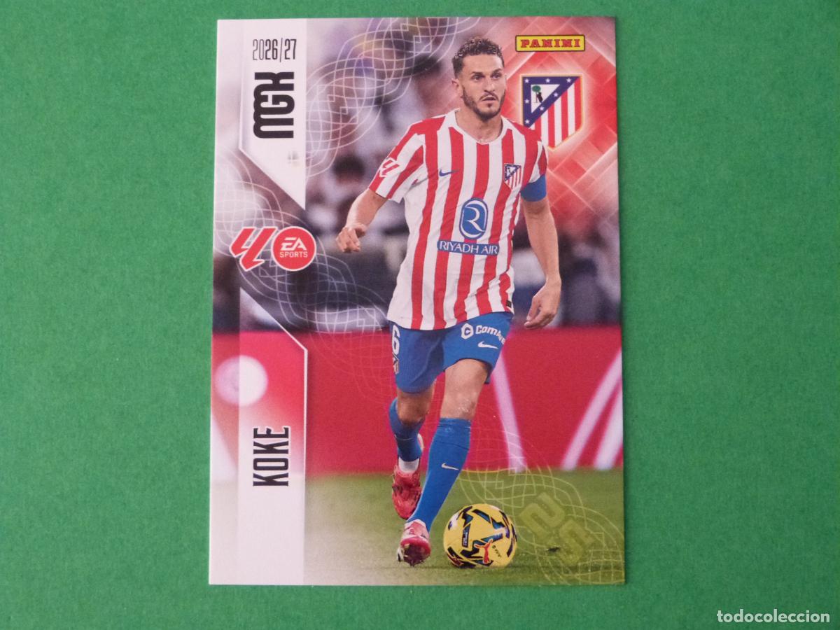 Cromos de f&uacute;tbol: TRADING CARD FUTBOL KOKE ATLETICO DE MADRID N&ordm; 64 LIGA MEGACRACKS 2026-2027/26-27 PANINI
