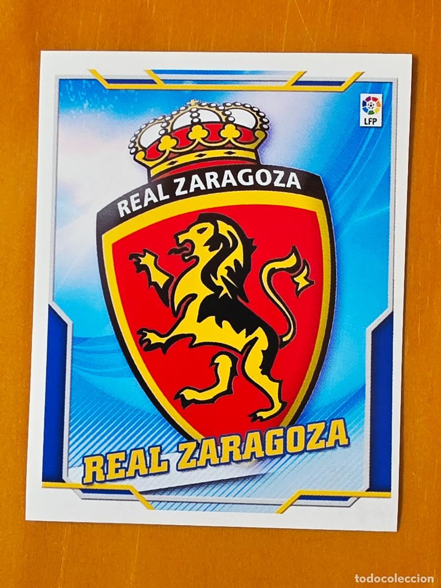 Cromos de f&uacute;tbol: Escudo Real Zaragoza, Panini Ediciones Liga Este 2010 2011 10 11