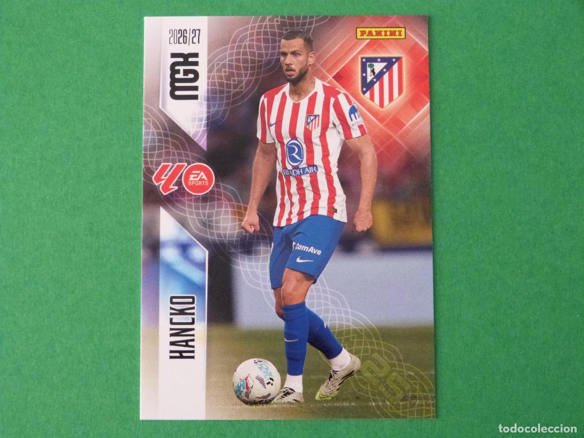 Cromos de f&uacute;tbol: TRADING CARD FUTBOL HANCKO ATLETICO DE MADRID N&ordm; 62 LIGA MEGACRACKS 2026-2027/26-27 PANINI