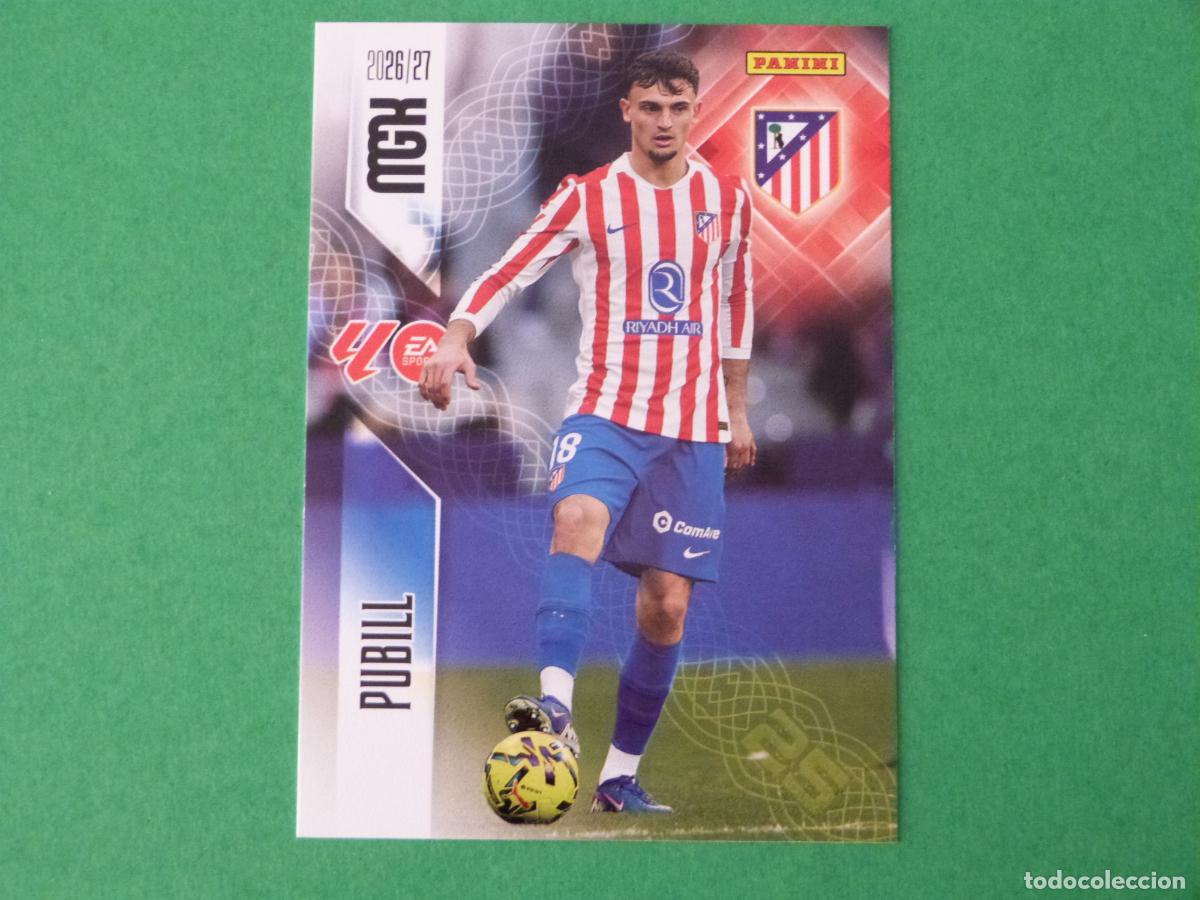 Cromos de f&uacute;tbol: TRADING CARD FUTBOL PUBILL ATLETICO DE MADRID N&ordm; 60 LIGA MEGACRACKS 2026-2027/26-27 PANINI