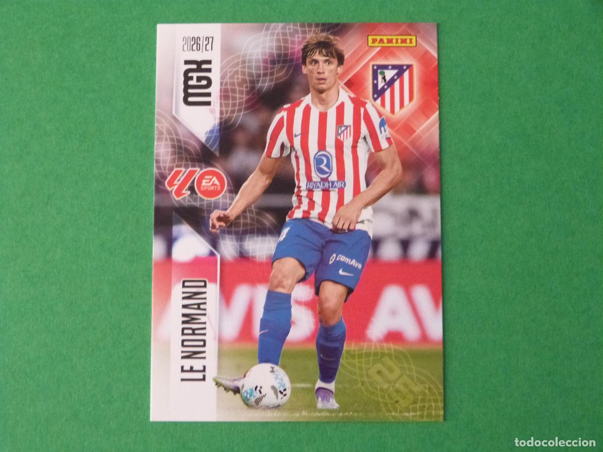 Cromos de f&uacute;tbol: TRADING CARD FUTBOL LE NORMAND ATLETICO DE MADRID N&ordm; 59 LIGA MEGACRACKS 2026-2027/26-27 PANINI