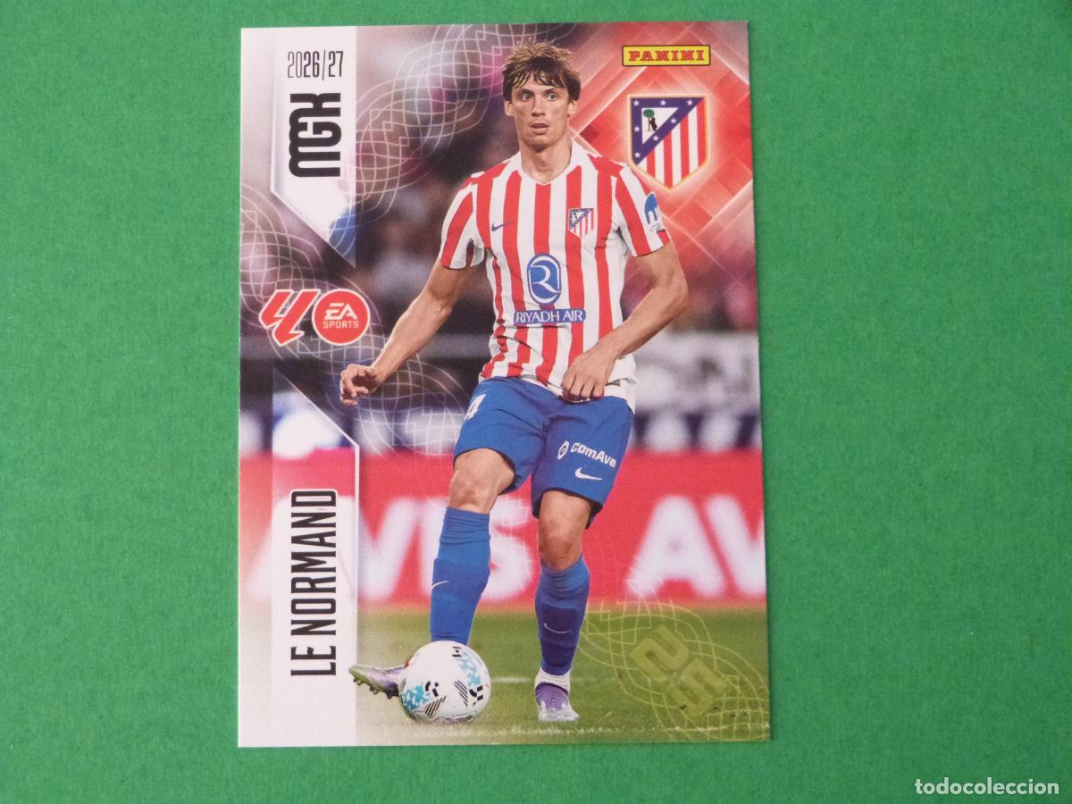 Cromos de f&uacute;tbol: TRADING CARD FUTBOL LE NORMAND ATLETICO DE MADRID N&ordm; 59 LIGA MEGACRACKS 2026-2027/26-27 PANINI