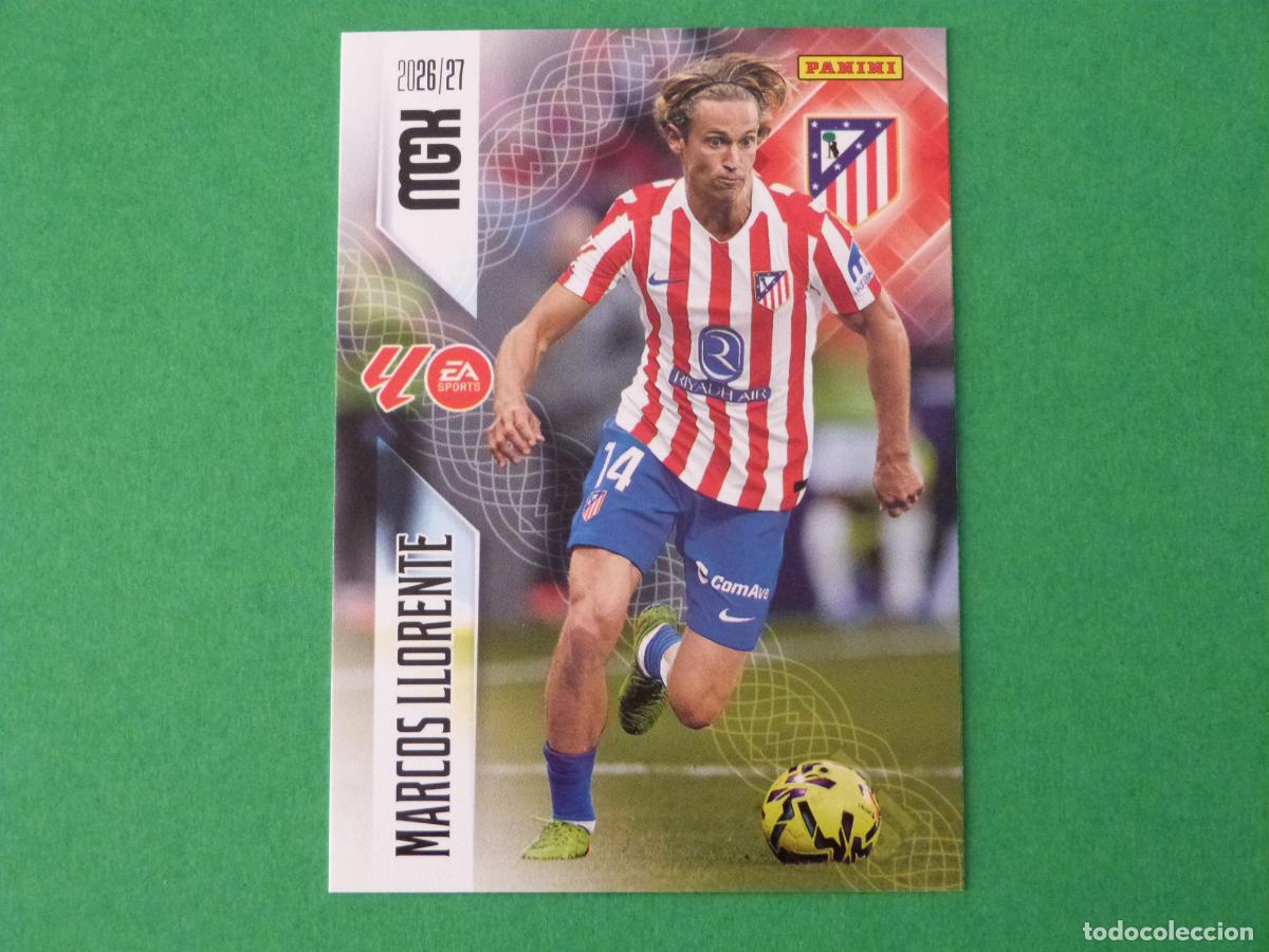 Cromos de f&uacute;tbol: TRADING CARD FUTBOL MARCOS LLORENTE ATLETICO DE MADRID N&ordm; 58 LIGA MEGACRACKS 2026-2027/26-27 PANINI