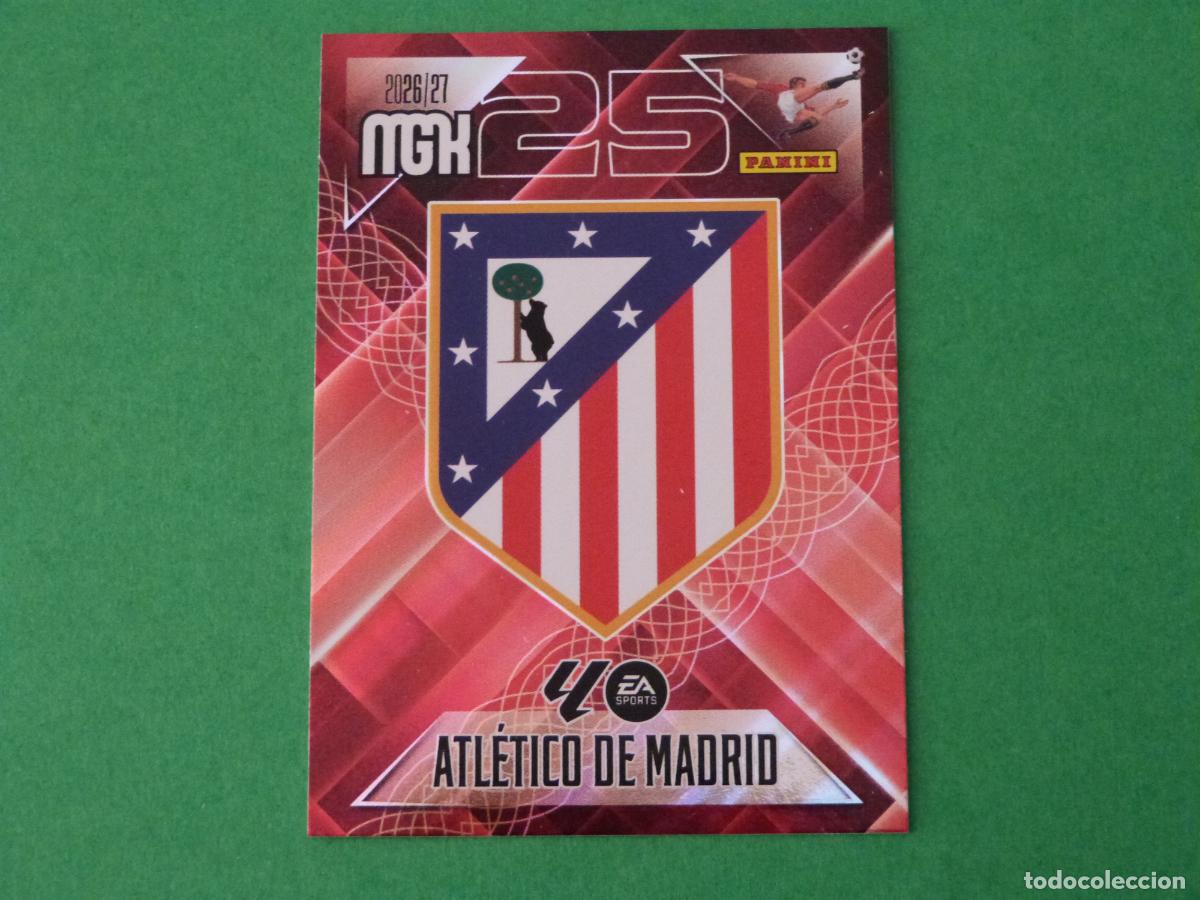 Cromos de f&uacute;tbol: TRADING CARD FUTBOL ESCUDO ATLETICO DE MADRID N&ordm; 55 LIGA MEGACRACKS 2026-2027/26-27 PANINI
