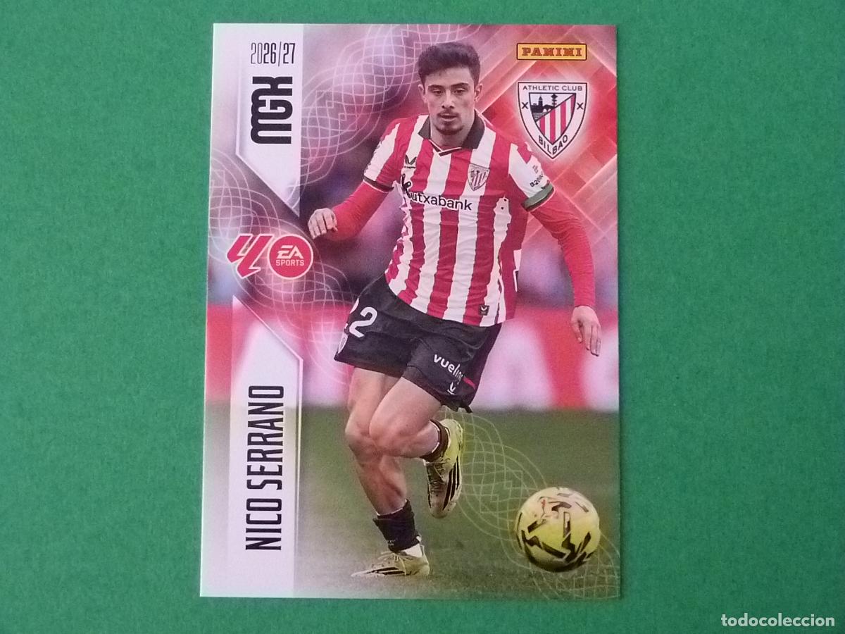 Cromos de f&uacute;tbol: TRADING CARD FUTBOL NICO SERRANO ATH. BILBAO N&ordm; 49 LIGA MEGACRACKS 2026-2027/26-27 PANINI