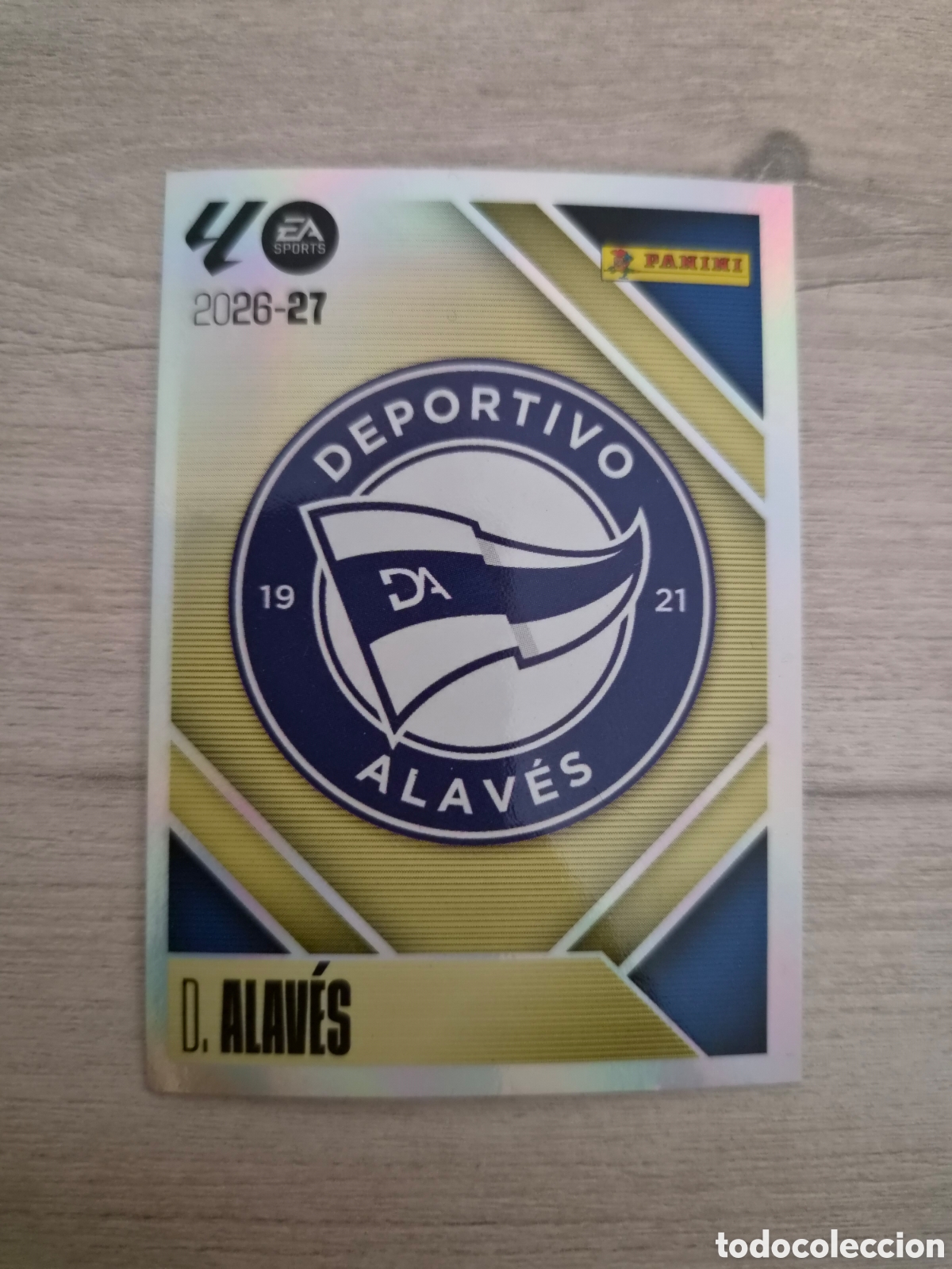 Cromos de f&uacute;tbol: N&deg;1 Alaves Escudo Liga Este 26/27