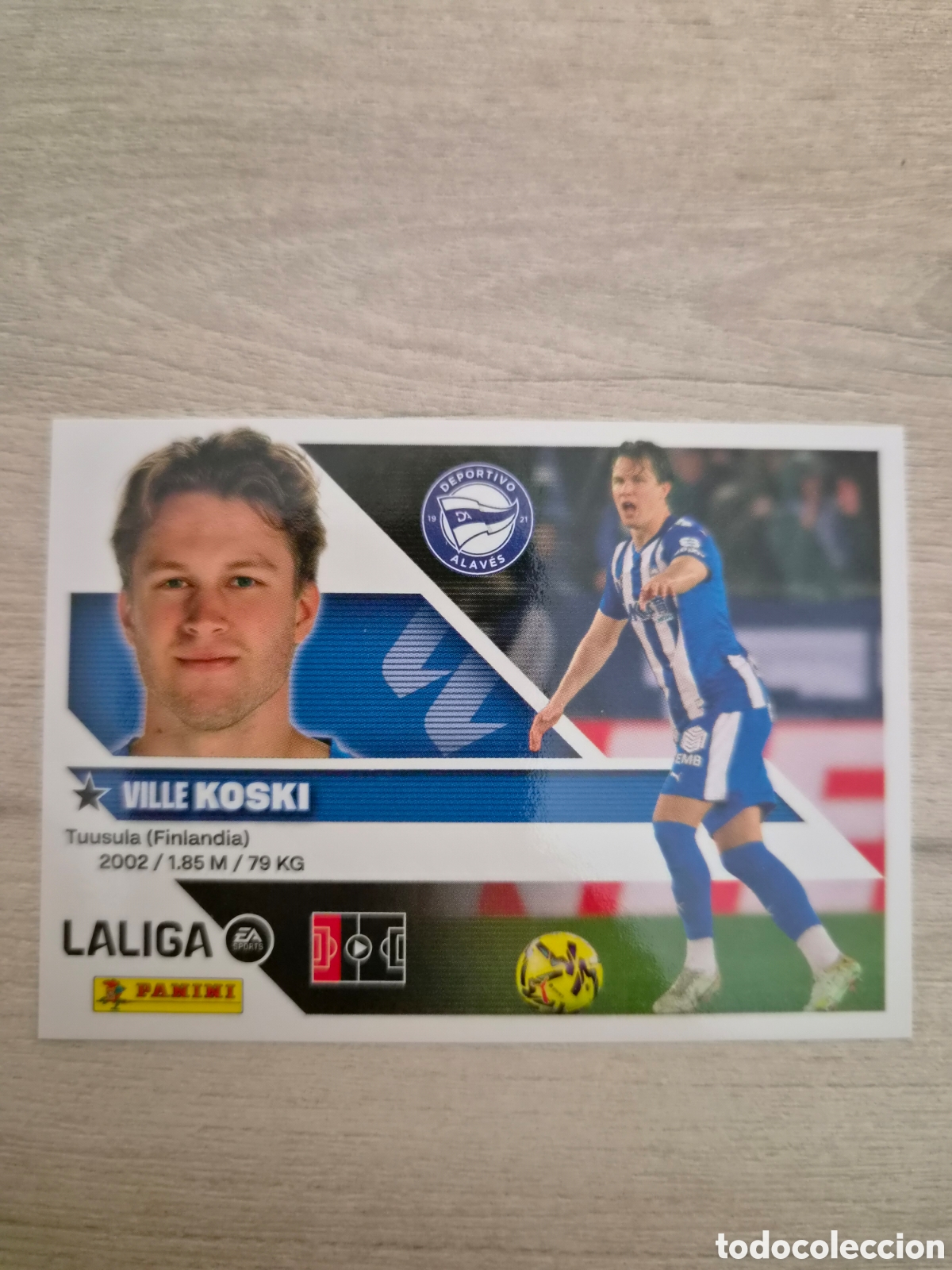 Cromos de f&uacute;tbol: N&deg;6 Alaves Koski Liga Este 26/27