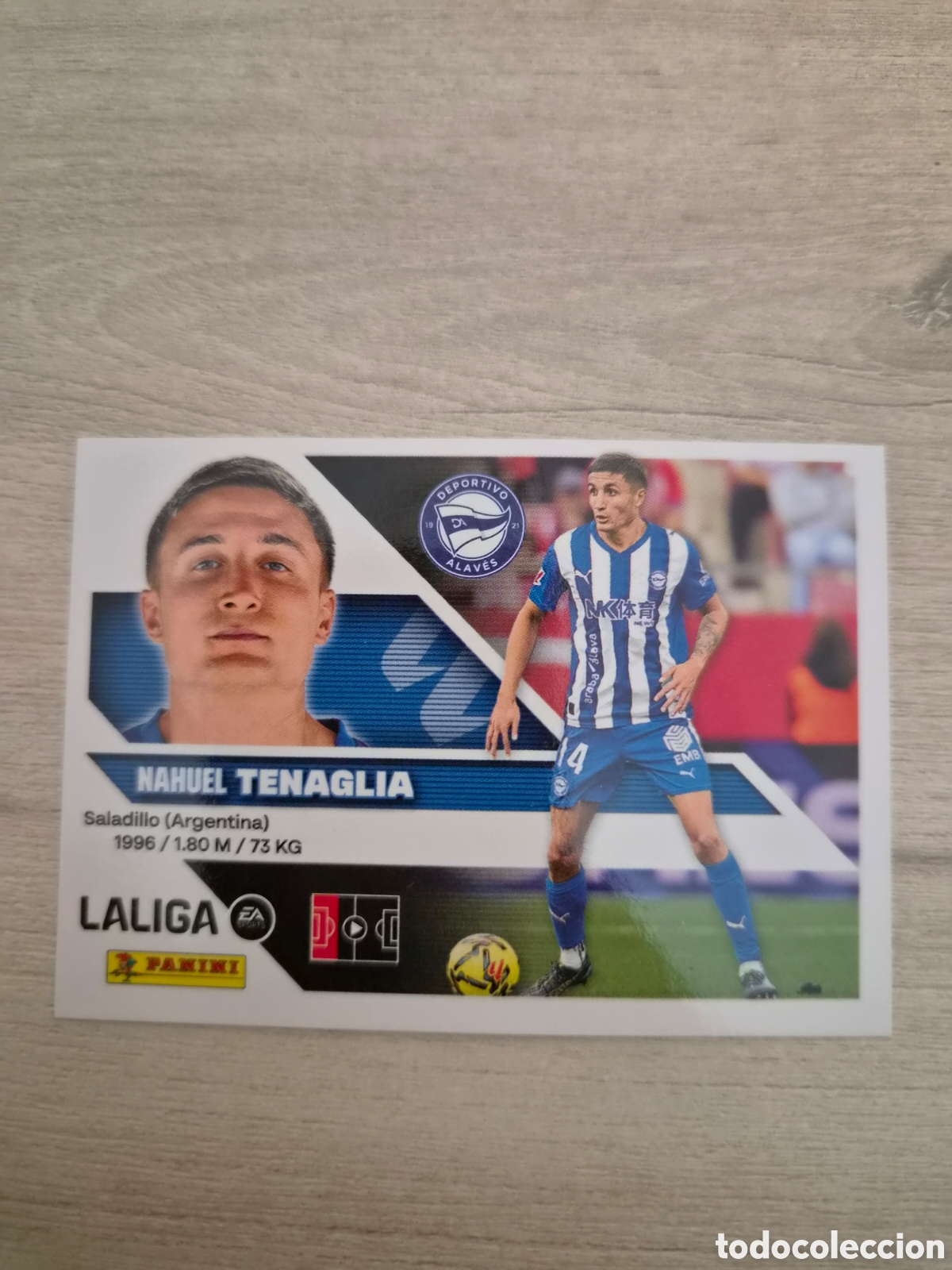 Cromos de f&uacute;tbol: N&deg;7 Alaves Tenaglia Liga Este 26/27
