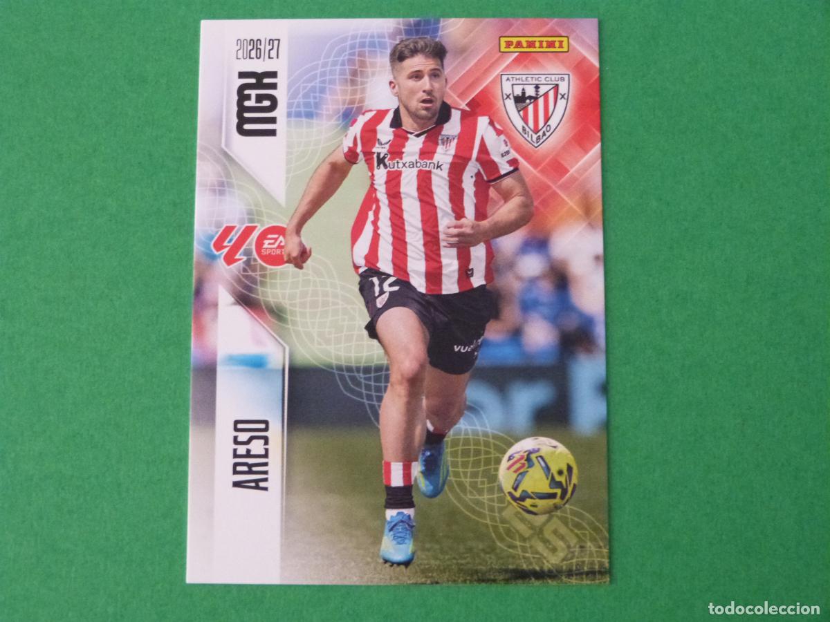 Cromos de f&uacute;tbol: TRADING CARD FUTBOL ARESO ATH. BILBAO N&ordm; 40 LIGA MEGACRACKS 2026-2027/26-27 PANINI