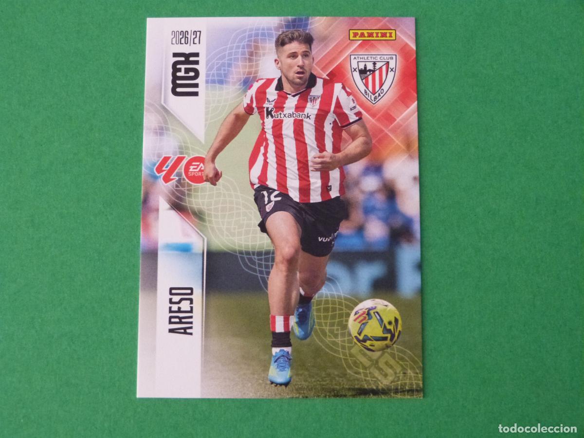 Cromos de f&uacute;tbol: TRADING CARD FUTBOL ARESO ATH. BILBAO N&ordm; 40 LIGA MEGACRACKS 2026-2027/26-27 PANINI