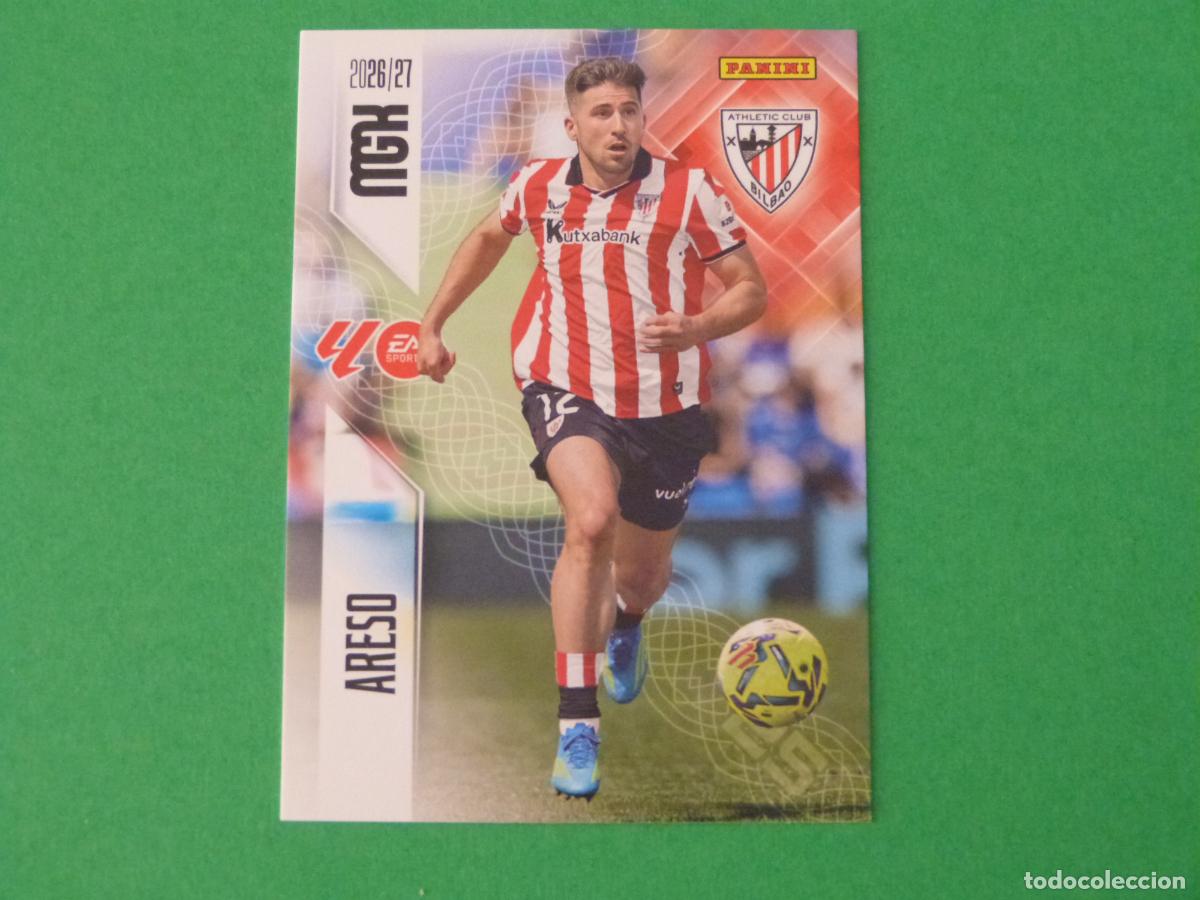 Cromos de f&uacute;tbol: TRADING CARD FUTBOL ARESO ATH. BILBAO N&ordm; 40 LIGA MEGACRACKS 2026-2027/26-27 PANINI