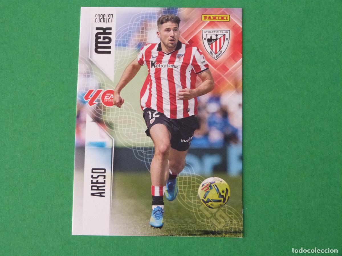 Cromos de Futebol: TRADING CARD FUTBOL ARESO ATH. BILBAO N&ordm; 40 LIGA MEGACRACKS 2026-2027/26-27 PANINI