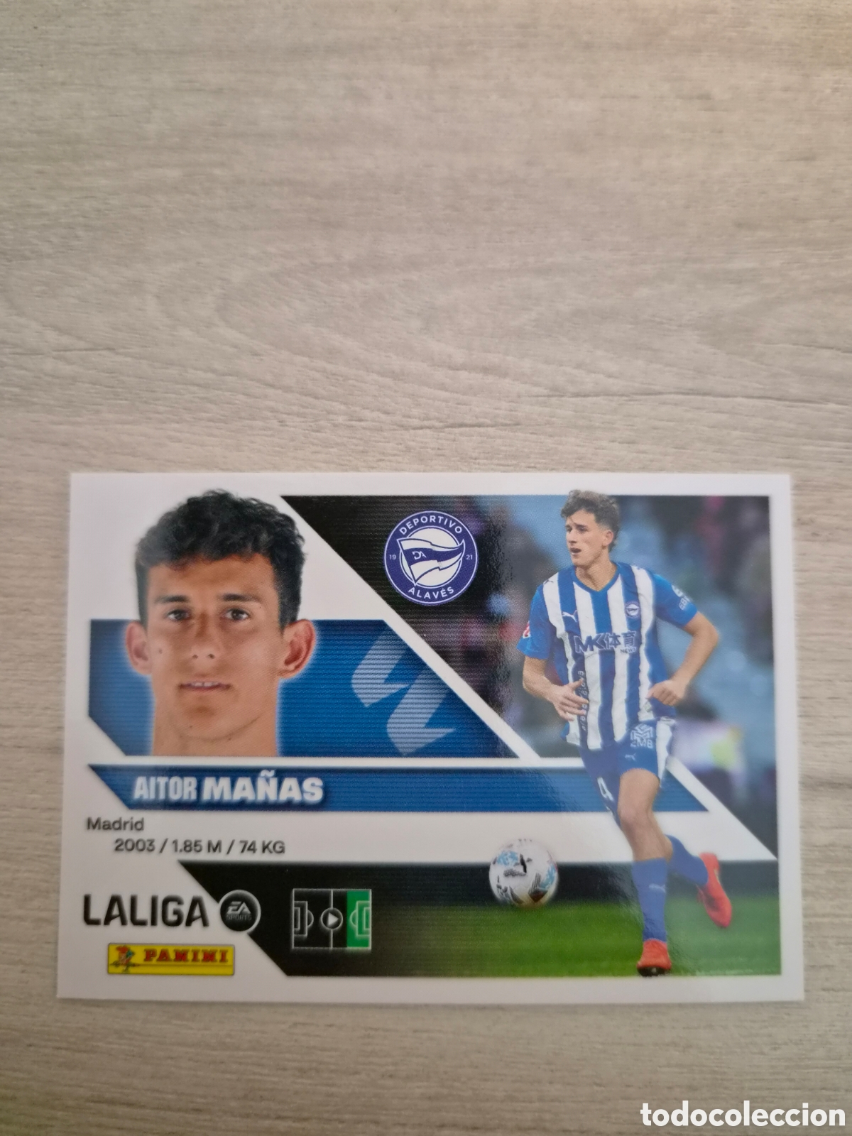 Football Stickers: N&deg;18B Alaves Ma&ntilde;as Liga Este 26/27