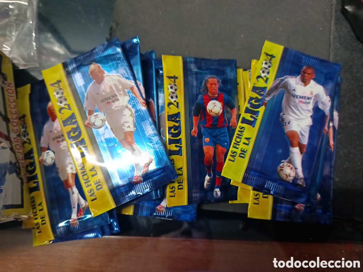 Cromos de f&uacute;tbol: Mundicromo 50 sobres sin abrir temporada 2004
