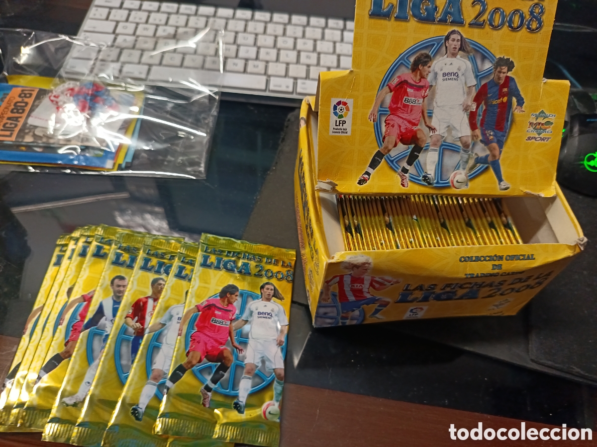 Cromos de f&uacute;tbol: Mundicromo 50 sobres sin abrir temporada 2008 con caja
