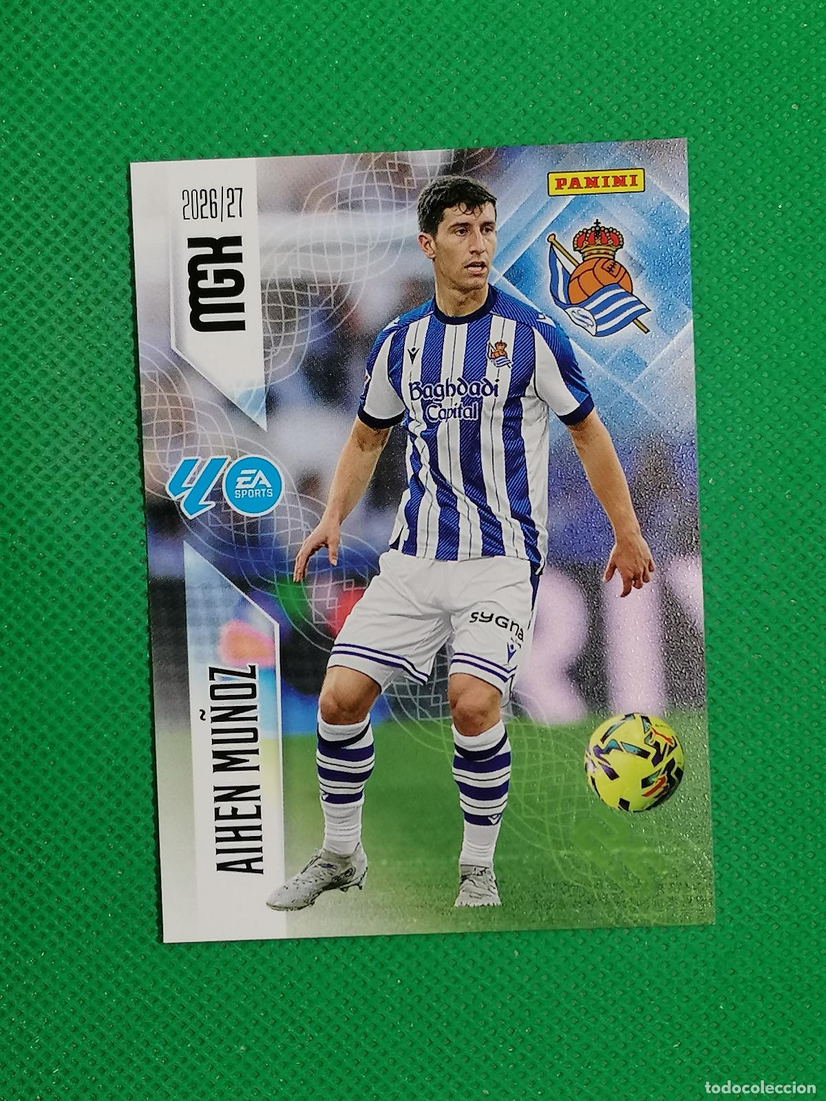 Cromos de f&uacute;tbol: 314 AIHEN MU&Ntilde;OZ REAL SOCIEDAD ⚽ MEGACRACKS LIGA 2026 2027 26 27 ⚽