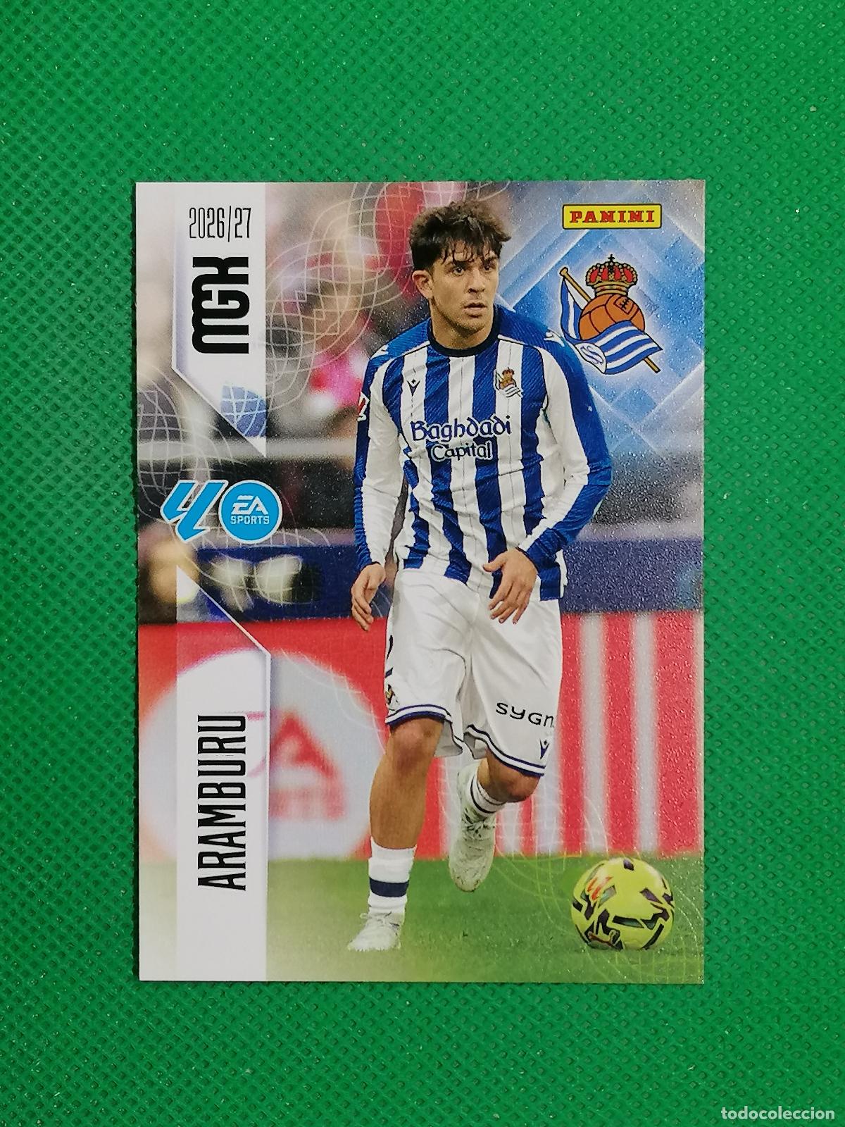 Cromos de f&uacute;tbol: 310 ARAMBURU REAL SOCIEDAD ⚽ MEGACRACKS LIGA 2026 2027 26 27 ⚽