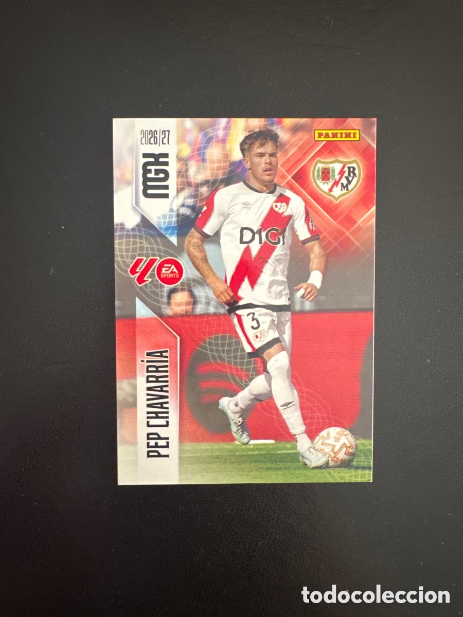 Cromos de f&uacute;tbol: PEP CHAVARR&Iacute;A RAYO VALLECANO NUMERO 297 MEGACRACKS 2026 2027