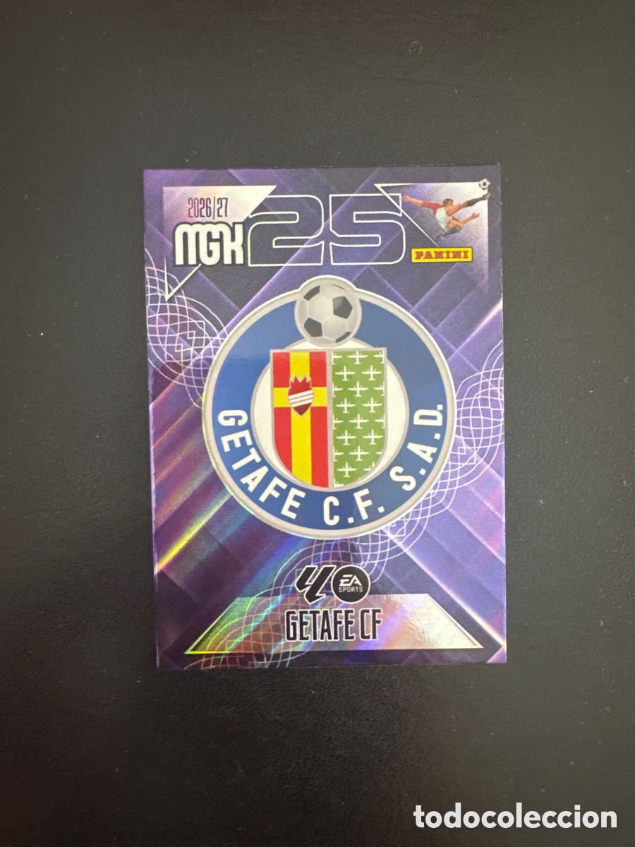 Cromos de f&uacute;tbol: ESCUDO GETAFE NUMERO 181 MEGACRACKS 2026 2027