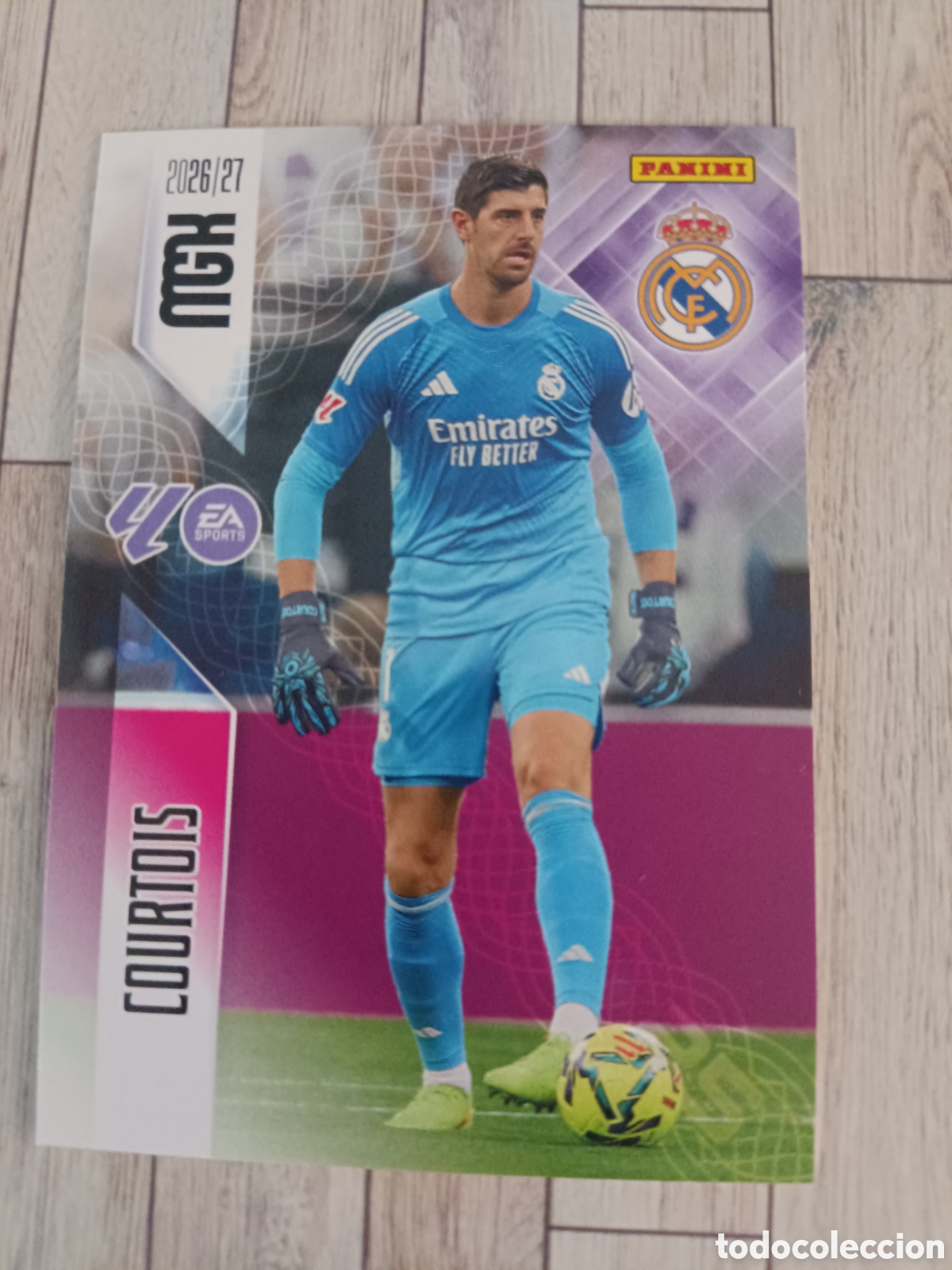 Cromos de f&uacute;tbol: 218 COURTOIS REAL MADRID MEGACRACKS MGK 26 27 PANINI 2026 2027