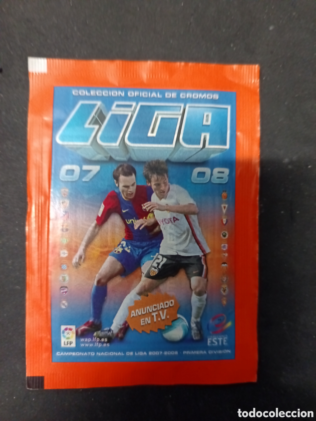 Figurine di Calcio: SOBRE DE CROMOS SIN ABRIR DE LA LIGA 2007 - 2008 07 - 08 PERFECTO ESTADO