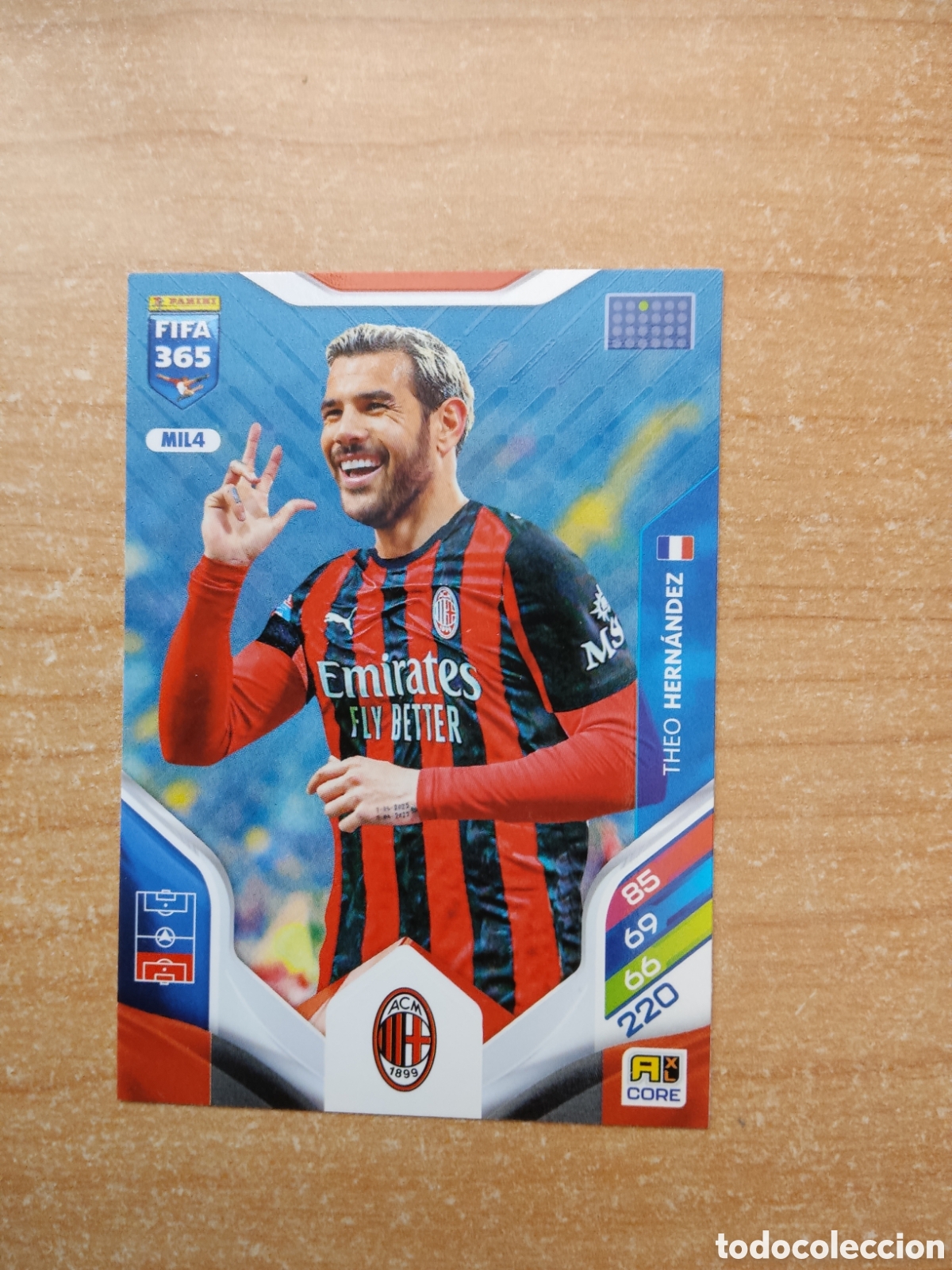Figurine di Calcio: 4 THEO HERNANDEZ AC MILAN FIFA 365 ADRENALYN 2026