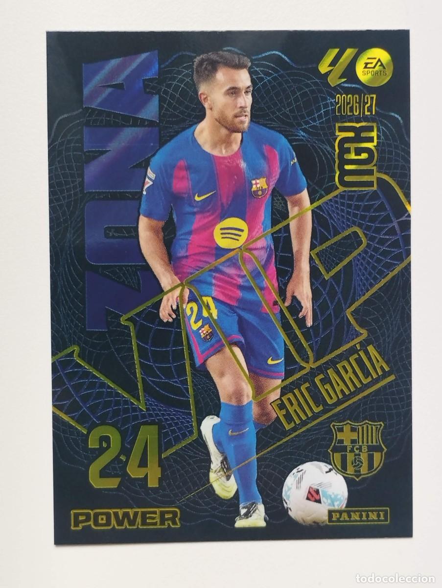 Figurine di Calcio: CROMO CARD 2026 2027 MEGACRACKS 27 26 MGK PANINI ZONA VIP POWER ERIC GARCIA 393P BARCELONA