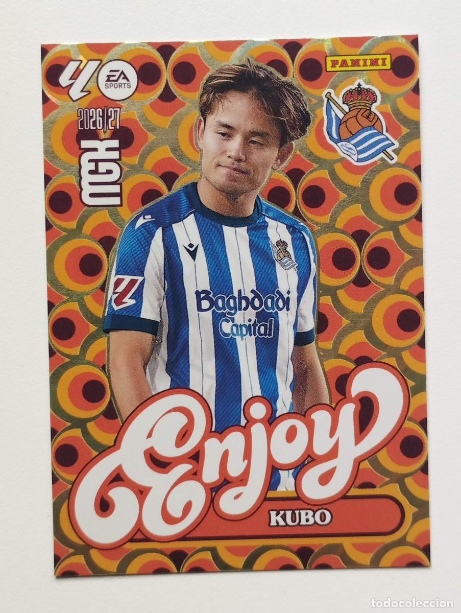 Figurine di Calcio: CROMO CARD 2026 2027 MEGACRACKS 27 26 MGK PANINI ENJOY KUBO 384 REAL SOCIEDAD