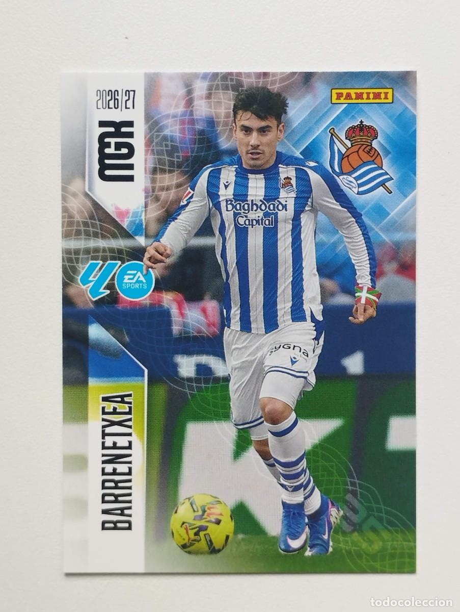 Cromos de f&uacute;tbol: CROMO CARD 2026 2027 MEGACRACKS 27 26 MGK PANINI BARRENETXEA 321 REAL SOCIEDAD